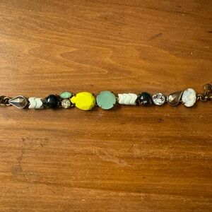 J Crew bracelet - blue green multi color stones
